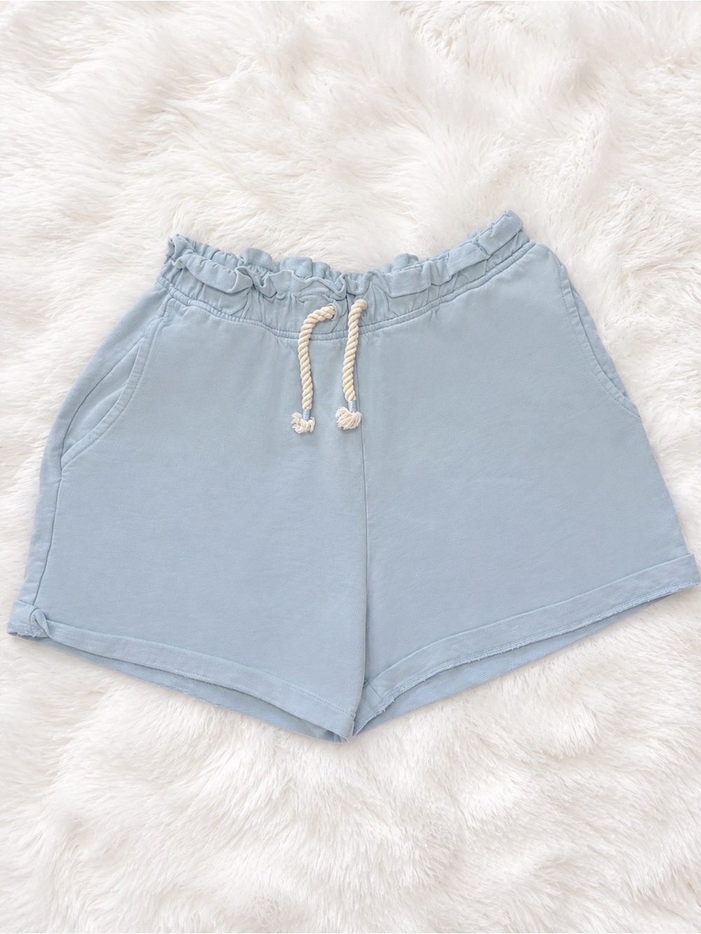 Zara Girls Light Blue Pull-On Shorts | Size 11–12 Years (152 cm)